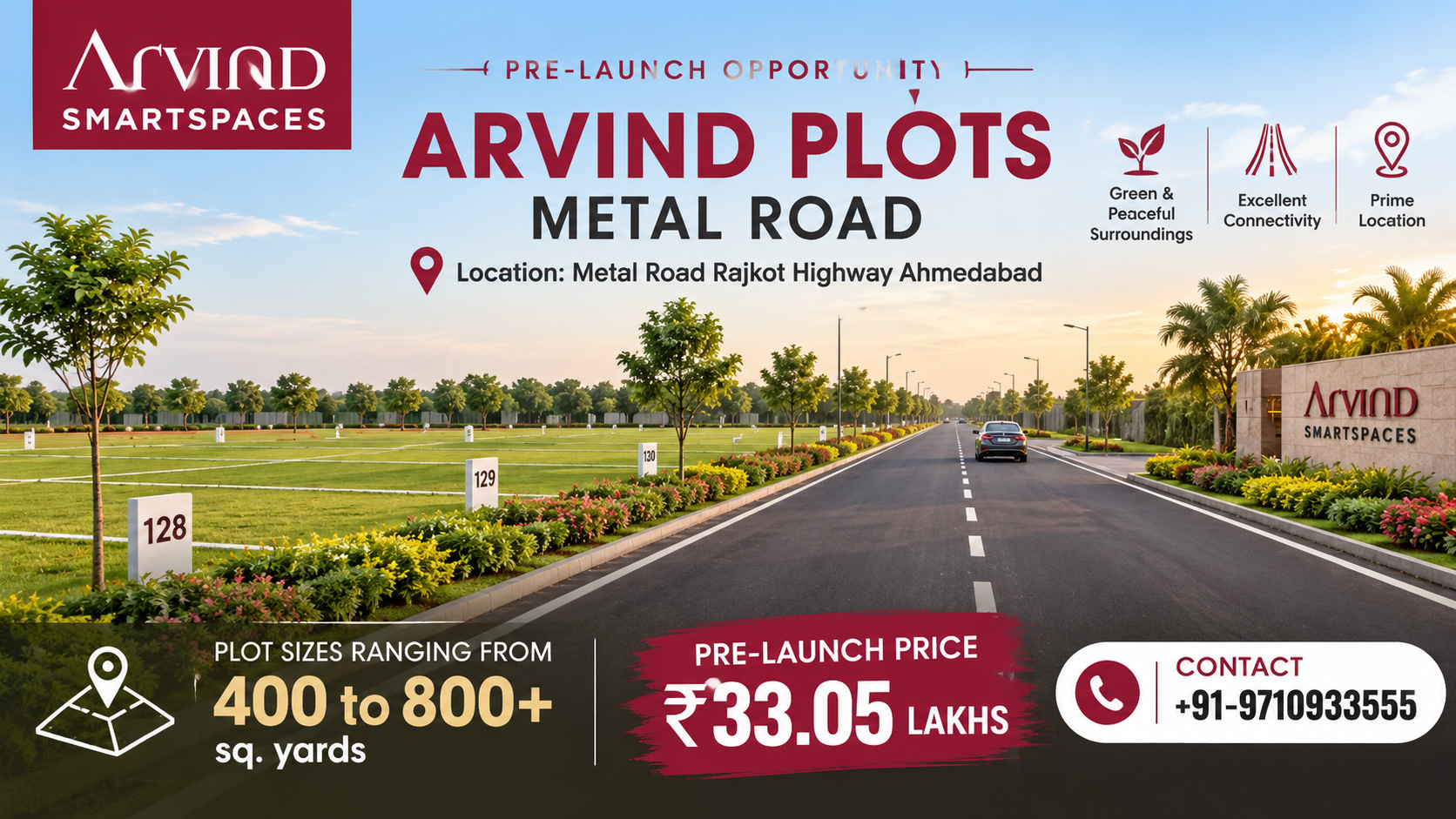 Arvind Metal Road Plots Ahmedabad